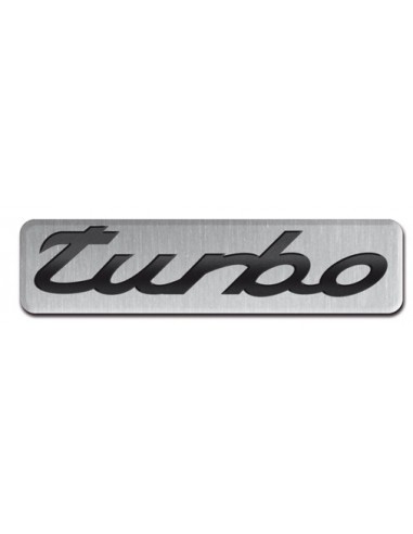 Aluminiowy emblemat - TURBO