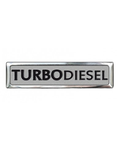 Aluminiowy emblemat - TURBODISEL