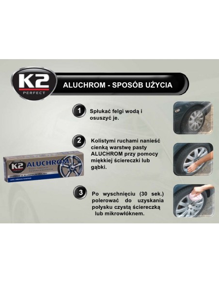 K2 ALUCHROM - czyści i nabłyszcza metalowe powierzchnie