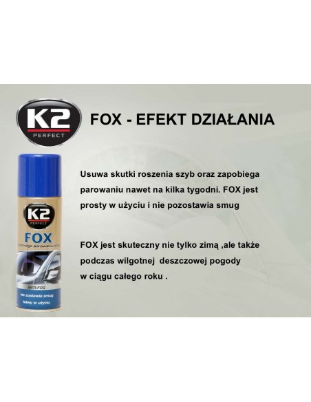 K2 FOX zapobiega parowaniu szyb