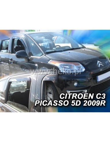 Owiewki Citroen C3 Picasso Od 2009R. (Kpl. Z Tyłami) - Citroen - Akcesoria Samochodowe Sklep