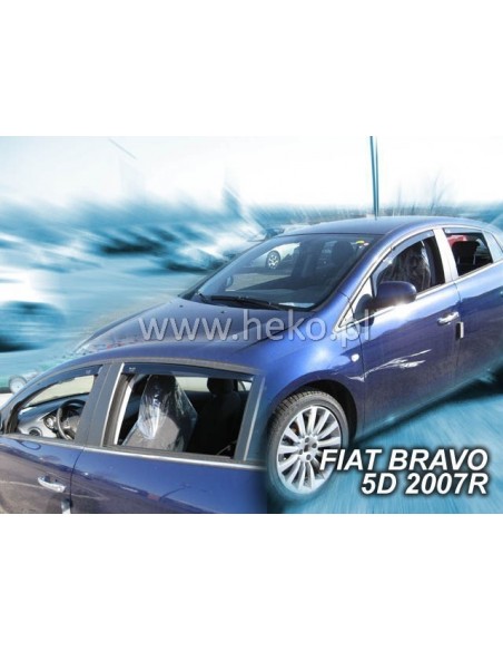 Owiewki Fiat Bravo 5d. od 2007r. (kpl. z tyłami)