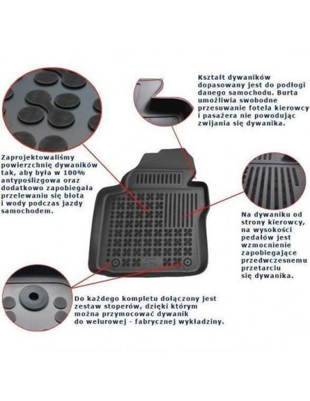 Dywaniki gumowe SEAT LEON I 1999-2005r.