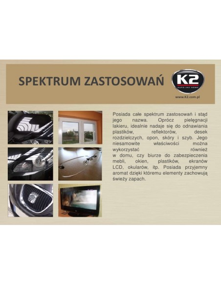  K2 SPECTRUM Quick detailer i wosk w płynie + mikrowłókno