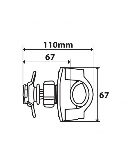 Mocowanie do kierownicy OPTI-HANDLE 16-30 mm