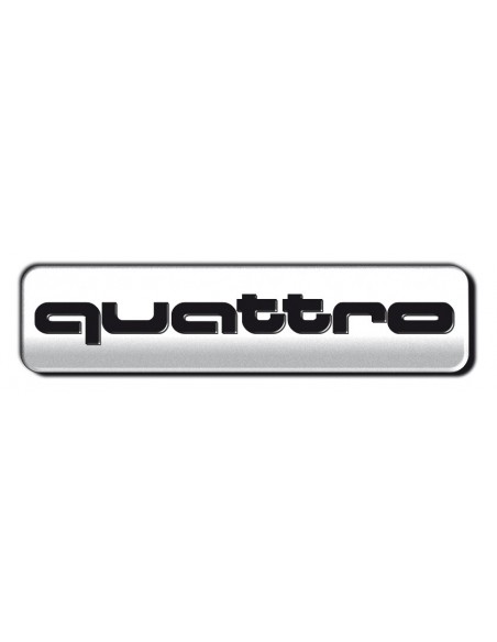 Aluminiowy emblemat - QUATTRO