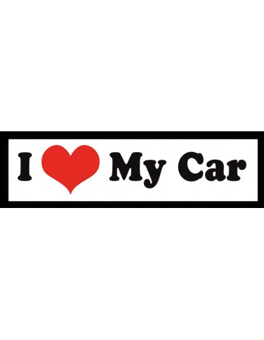 Naklejka - I LOVE MY CAR